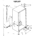 Kenmore 1068241511 cabinet parts diagram