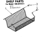 Kenmore 1068241511 shelf parts diagram