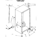 Kenmore 1068241520 cabinet parts diagram