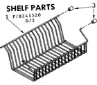 Kenmore 1068241520 shelf parts diagram