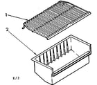 Kenmore 1068241540 shelf parts diagram