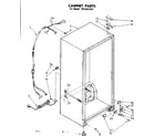 Kenmore 1068241541 cabinet parts diagram