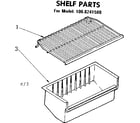 Kenmore 1068241580 shelf parts diagram