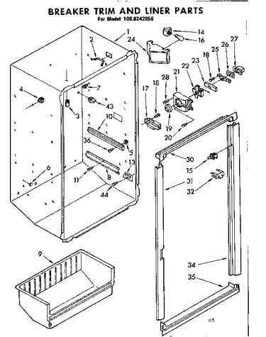 Breaker trim and liner parts