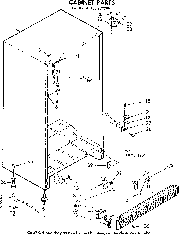 Cabinet parts