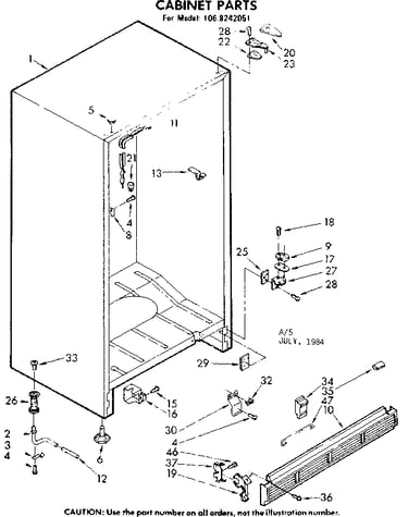 Cabinet parts