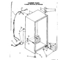 Kenmore 1068251540 cabinet parts diagram