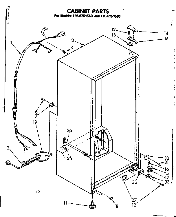 Cabinet parts