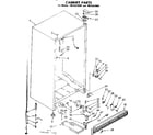 Kenmore 1068253080 cabinet parts diagram