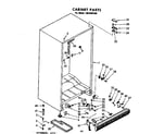 Kenmore 1068301550 cabinet parts diagram