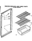 Freezer breaker and shelf parts