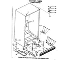 Kenmore 1068301560 cabinet parts diagram