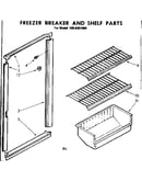 Freezer breaker and shelf parts
