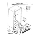 Kenmore 1068302050 cabinet parts diagram