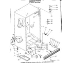 Kenmore 1068311650 cabinet parts diagram