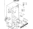 Kenmore 1068311651 cabinet parts diagram