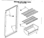 Kenmore 1068311660 breaker and shelf parts diagram