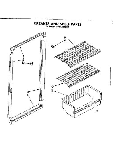 Breaker and shelf parts