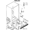Kenmore 1068321660 cabinet parts diagram