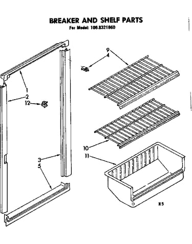 Breaker and shelf parts
