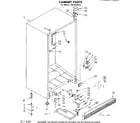 Kenmore 1068332071 cabinet parts diagram