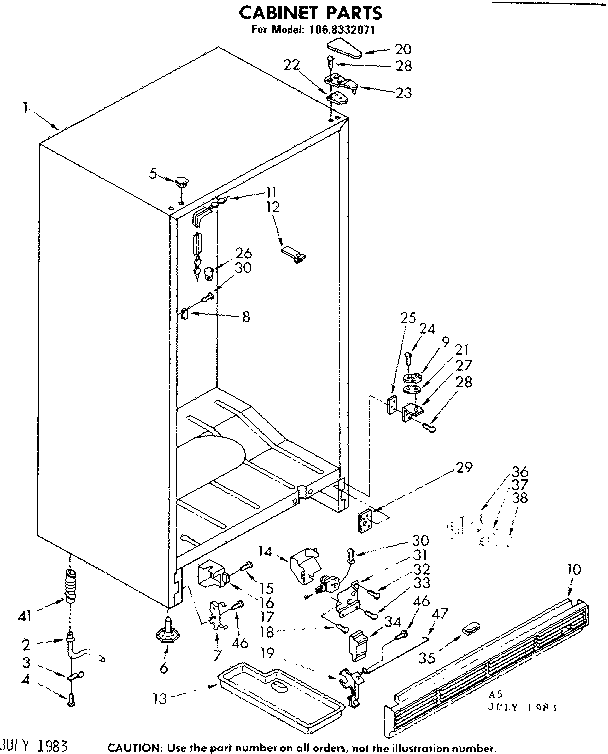 Cabinet parts