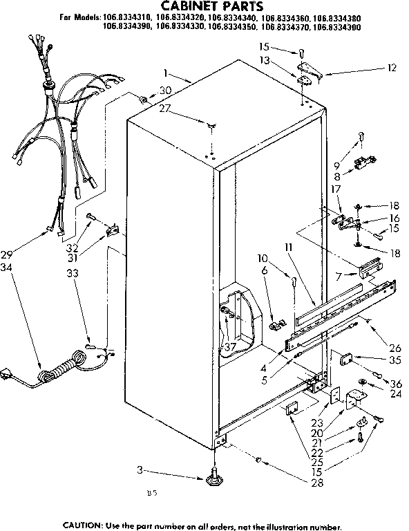 Cabinet parts