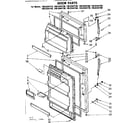 Kenmore 1068344780 door parts diagram