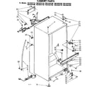 Kenmore 1068344720 cabinet parts diagram