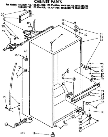 Cabinet parts