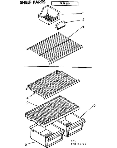 Shelf parts