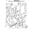 Kenmore 1068432461 cabinet parts diagram