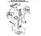 Kenmore 1068439210 air flow and control parts diagram