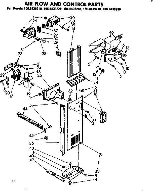 Air flow and control parts