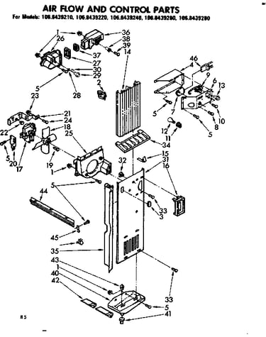 Air flow and control parts
