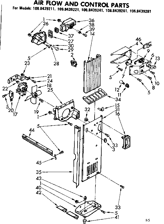 Air flow and control parts