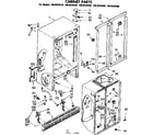 Kenmore 1068439320 cabinet parts diagram