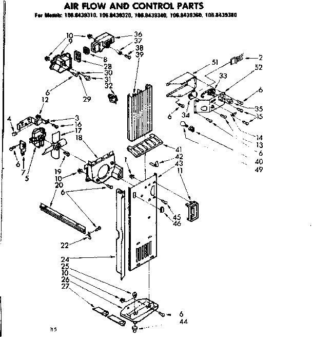 Air flow and control parts