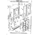 Kenmore 1068439341 cabinet parts diagram
