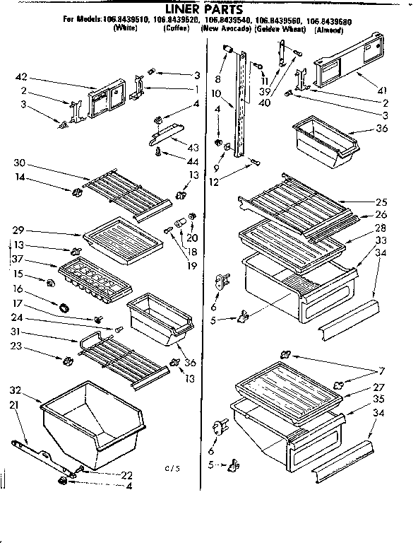 Liner parts