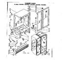 Kenmore 1068439561 cabinet part diagram