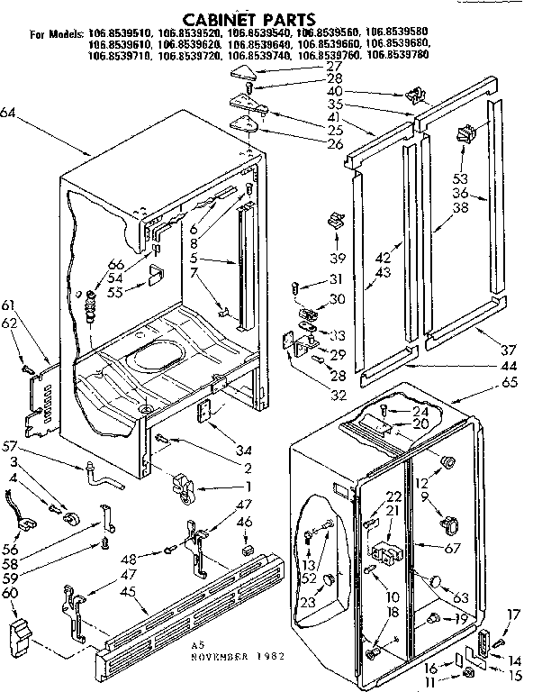 CABINET PARTS