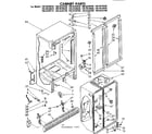 Kenmore 1068539680 cabinet parts diagram