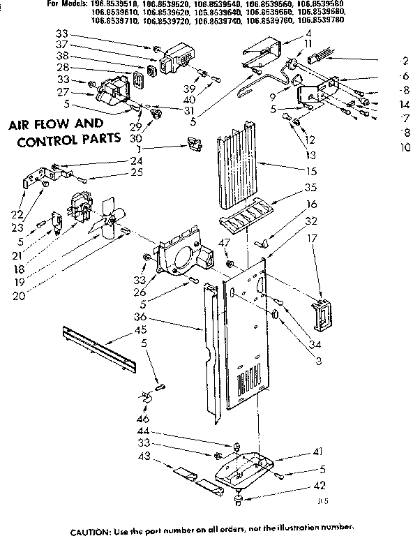 AIR FLOW AND CONTROL PARTS