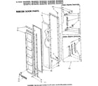 Kenmore 1068539640 freezer door parts diagram