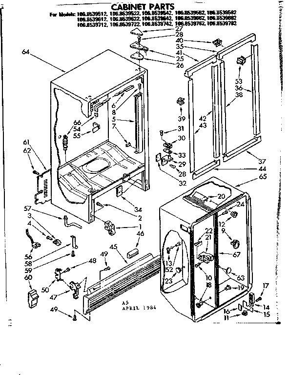 CABINET PARTS