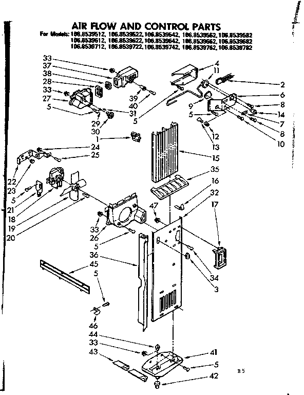 AIR FLOW AND CONTROL PARTS