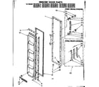 Kenmore 1068539542 freezer door parts diagram