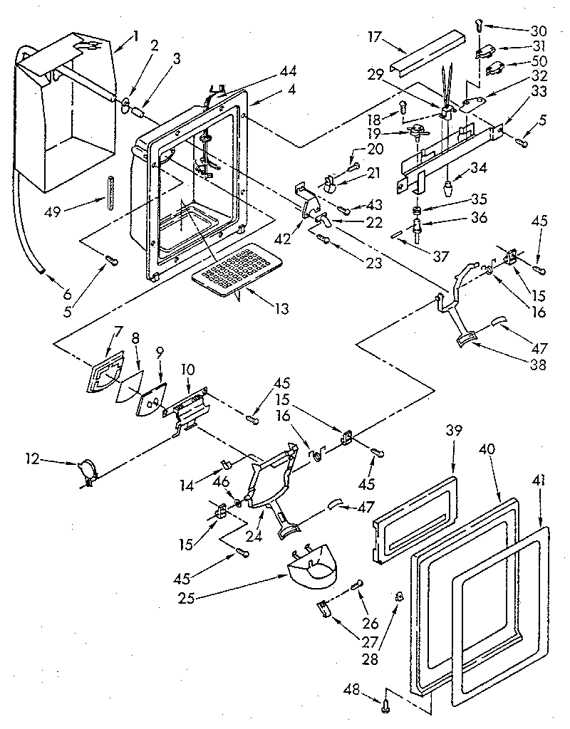 Dispenser front