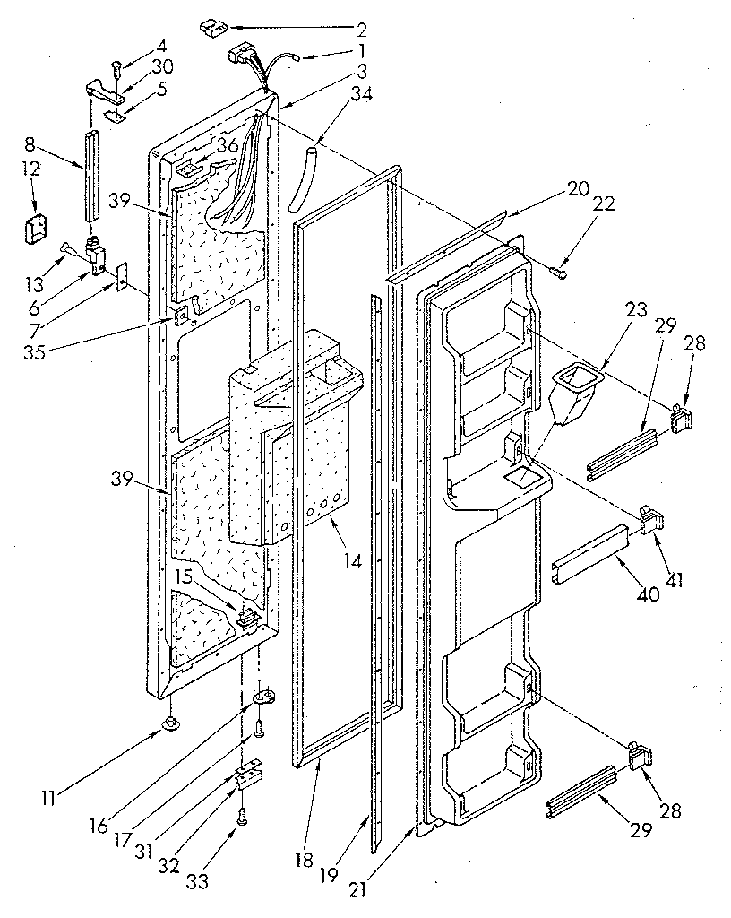 Freezer door